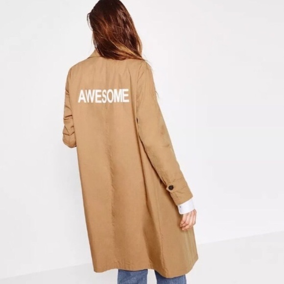 zara awesome trench coat